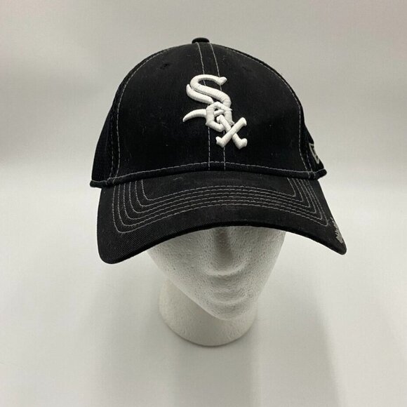 New Era Chicago White Sox Black Mesh Fitted Baseball Cap Hat MLB Size Small - Picture 1 of 6